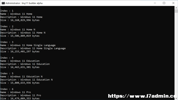 Tiny11 BuilderO¾Win112GB(ni)
